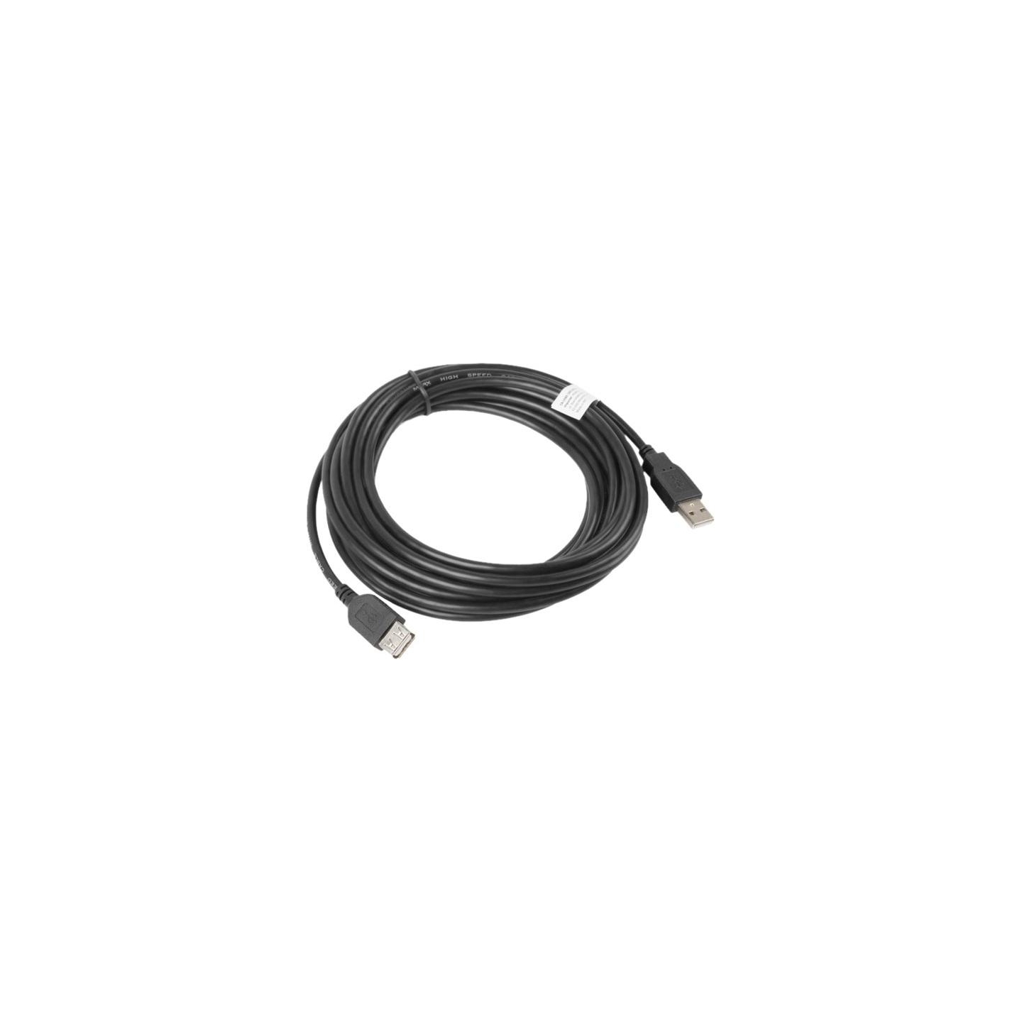 Lanberg | Lanberg USB-A 2.0 Cable, 5 m | CA-USBE-10CC-0050-BK | USB Type-A to USB Type-A