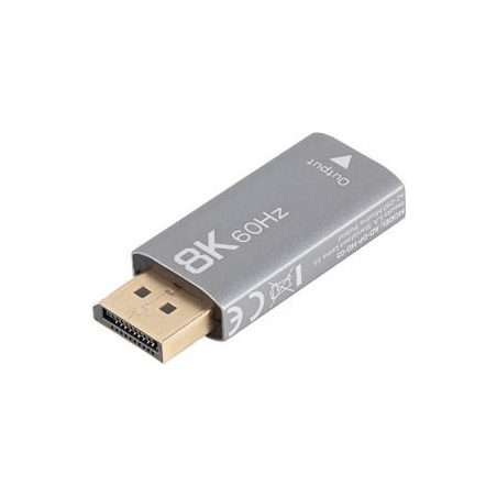 Lanberg Displayport (M) to HDMI (F) Adapter 8K, Silver | AD-DP-HD-03