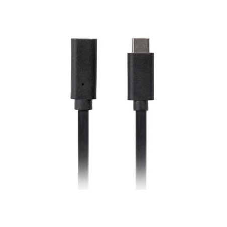 Lanberg | USB-C M/F 3.1 Cable | CA-USBE-20CC-0015-BK