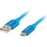Lanberg | USB Micro to USB-A 2.0 Cable Blue Premium QC 3.0, 1.8 m | CA-USBM-20CU-0018-BL | USB Micro to USB Type-A