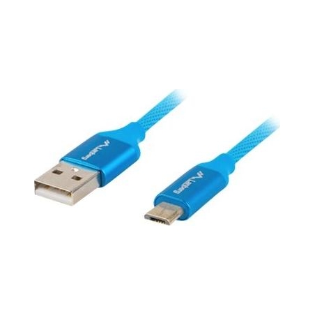 Lanberg | USB Micro to USB-A 2.0 Cable Blue Premium QC 3.0, 1.8 m | CA-USBM-20CU-0018-BL | USB Micro to USB Type-A
