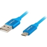 Lanberg | USB Micro to USB-A 2.0 Cable Blue Premium QC 3.0, 1.8 m | CA-USBM-20CU-0018-BL | USB Micro to USB Type-A
