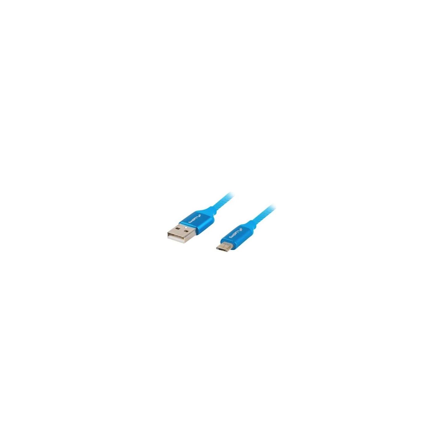 Lanberg | USB Micro to USB-A 2.0 Cable Blue Premium QC 3.0, 1 m | CA-USBM-20CU-0010-BL | USB Micro to USB Type-A
