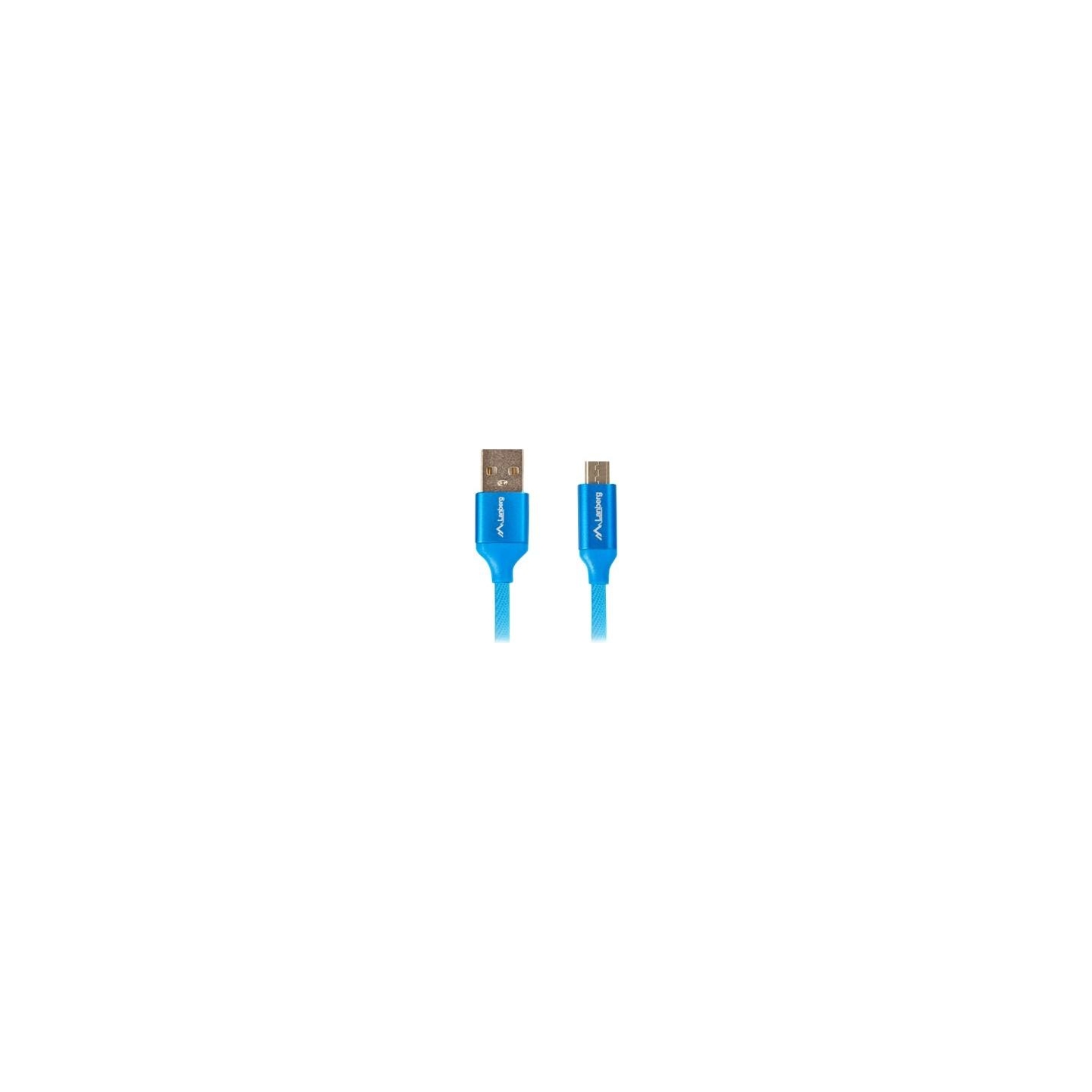 Lanberg | USB Micro to USB-A 2.0 Cable Blue Premium QC 3.0, 1 m | CA-USBM-20CU-0010-BL | USB Micro to USB Type-A