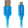 Lanberg | USB Micro to USB-A 2.0 Cable Blue Premium QC 3.0, 1 m | CA-USBM-20CU-0010-BL | USB Micro to USB Type-A