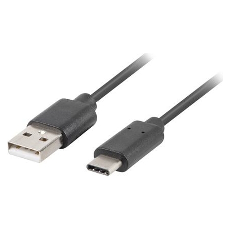 Lanberg | USB-C to USB-A2.0 Cable Black QC 3.0, 1.8 m | CA-USBO-20CU-0018-BK | USB Type-A to USB Type-C