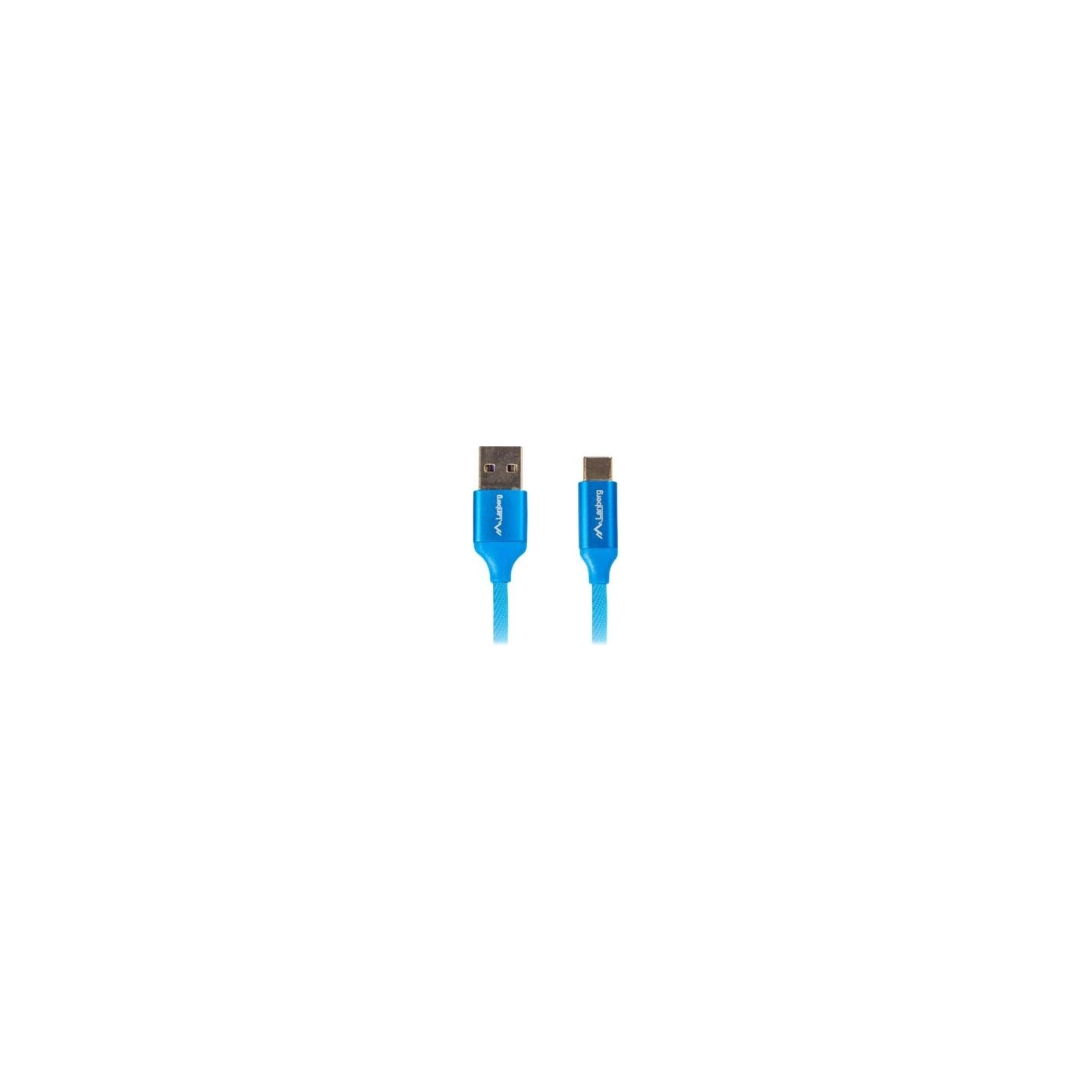 Lanberg | USB Type-C to USB Type-A 2.0 Cable Blue QC 3.0 Premium, 1.8 m | CA-USBO-22CU-0018-BL | USB Type-C to USB Type-A