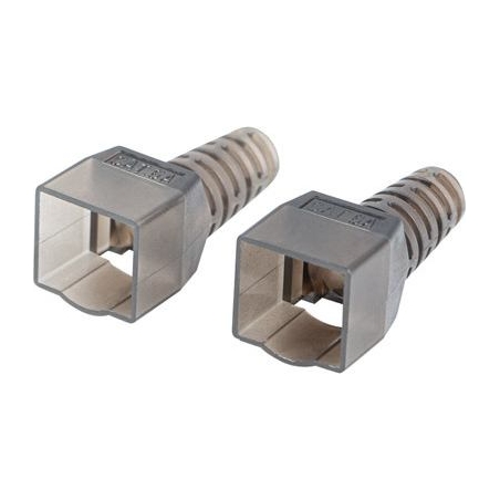 Lanberg | 2X RJ45 CAT6A FTP Plug 8P8C Tool-less Adapter | PL2SA-6000TL | Silver/Transparent