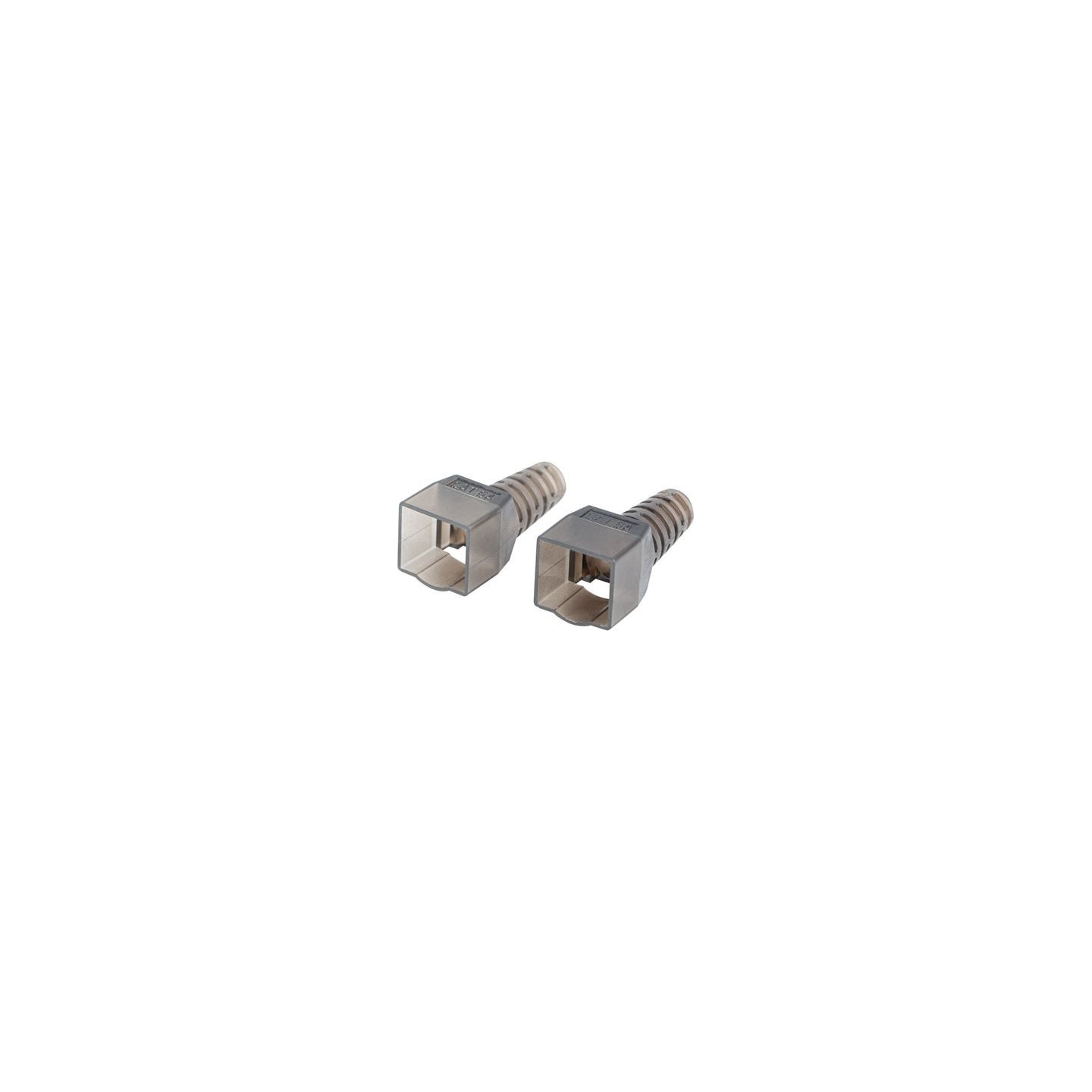 Lanberg | 2X RJ45 CAT6A FTP Plug 8P8C Tool-less Adapter | PL2SA-6000TL | Silver/Transparent