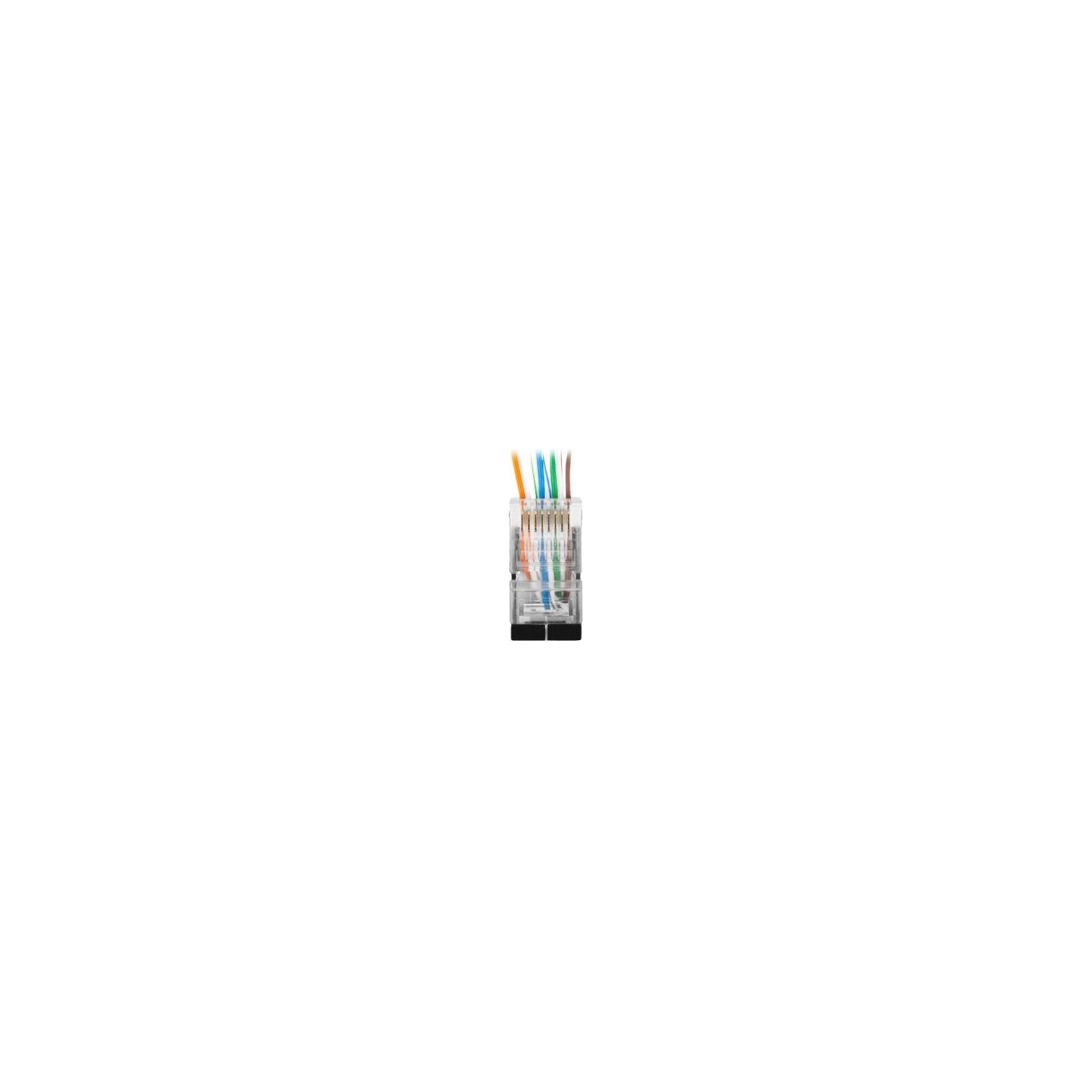 Lanberg | RJ45 CAT.6 FTP Plug 8P8C PASS Through Type, 100 pcs | PLS-6000EZ | Transparent