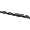 Lanberg | Patch Panel 24 port 1U 19" CAT.5E UTP | PPU5-1024-B | Black