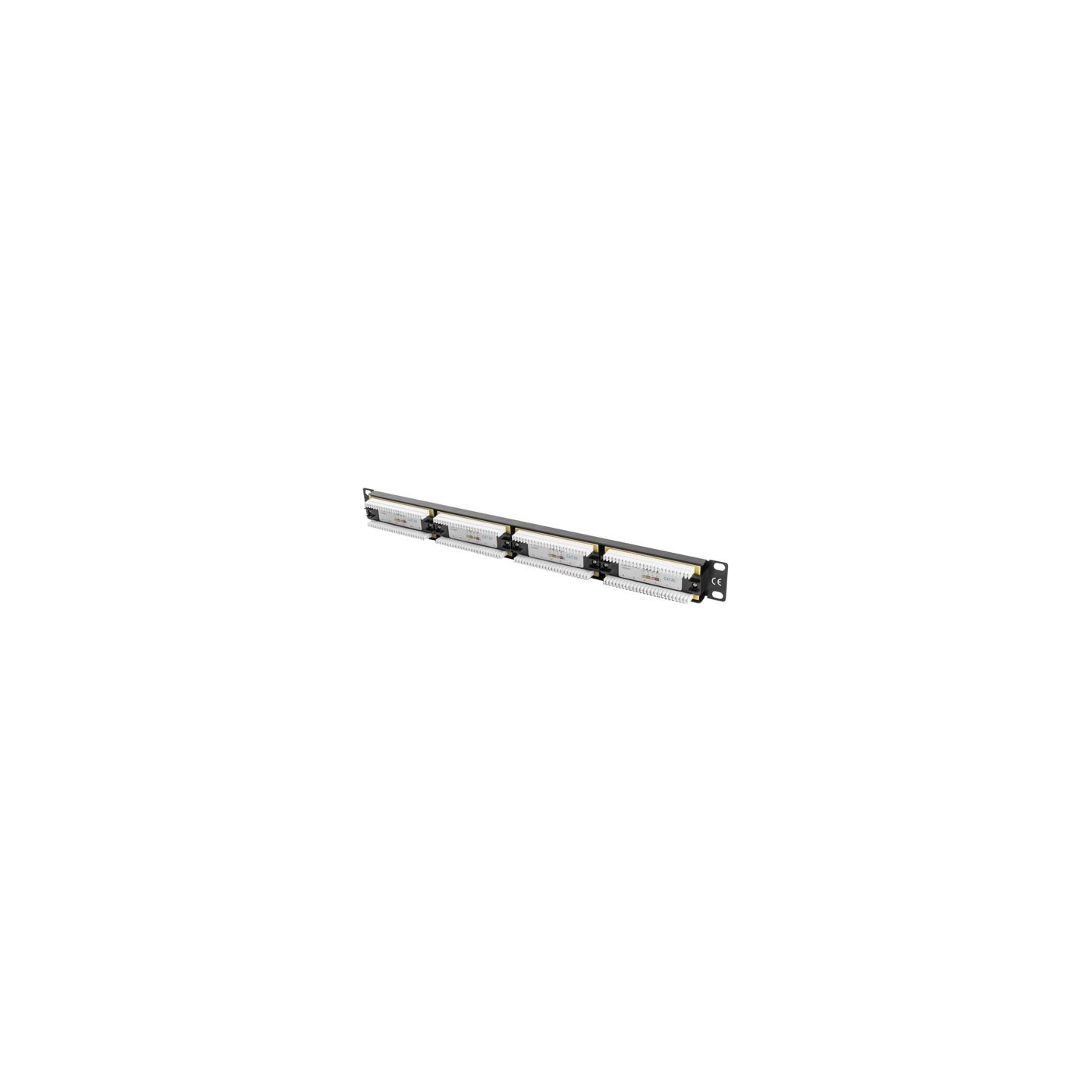 Lanberg | Patch Panel 24 port 1U 19" CAT.5E UTP | PPU5-1024-B | Black
