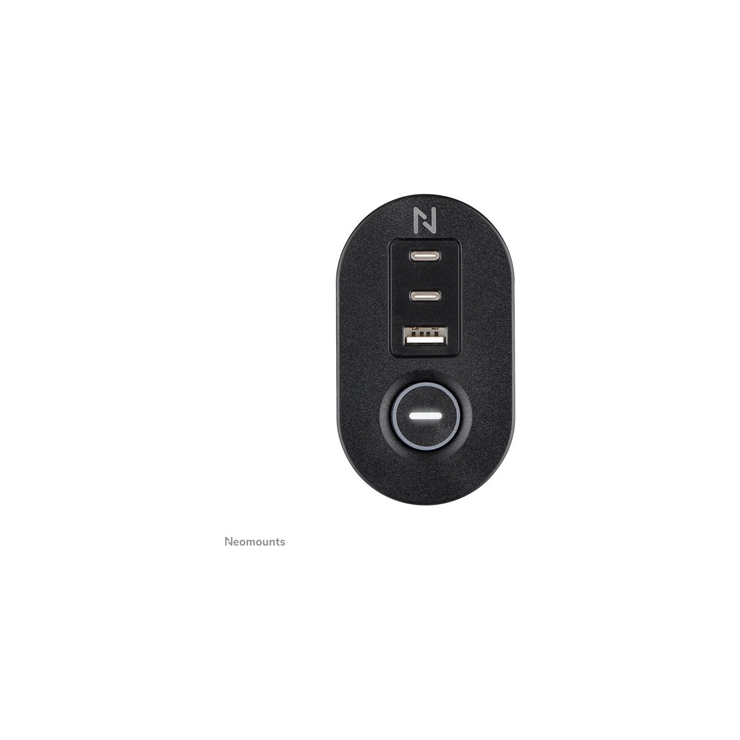 Neomounts | Desk socket with clamp and USB-C and USB-A ports - Quick charge | DS22-840BL6 | Black