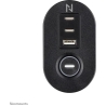 Neomounts | Desk socket with clamp and USB-C and USB-A ports - Quick charge | DS22-840BL6 | Black