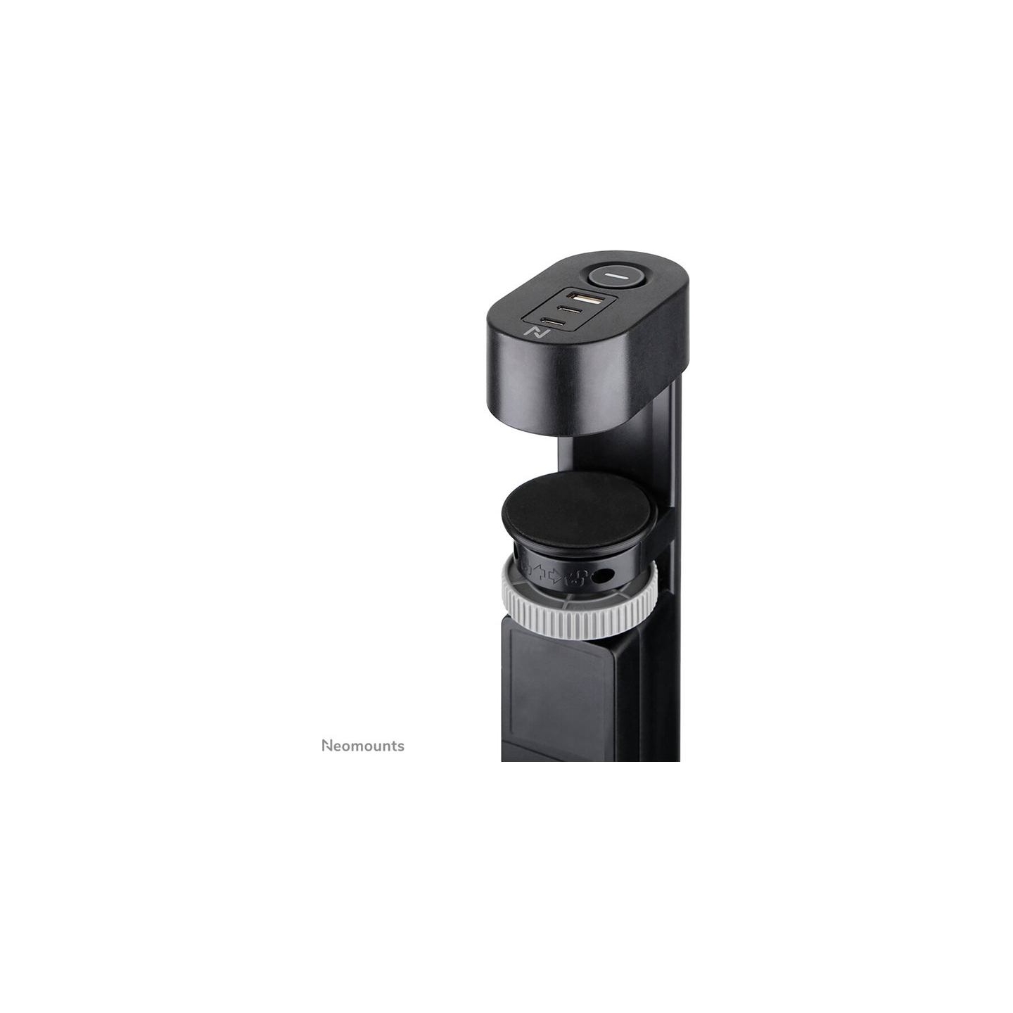 Neomounts | Desk socket with clamp and USB-C and USB-A ports - Quick charge | DS22-840BL6 | Black