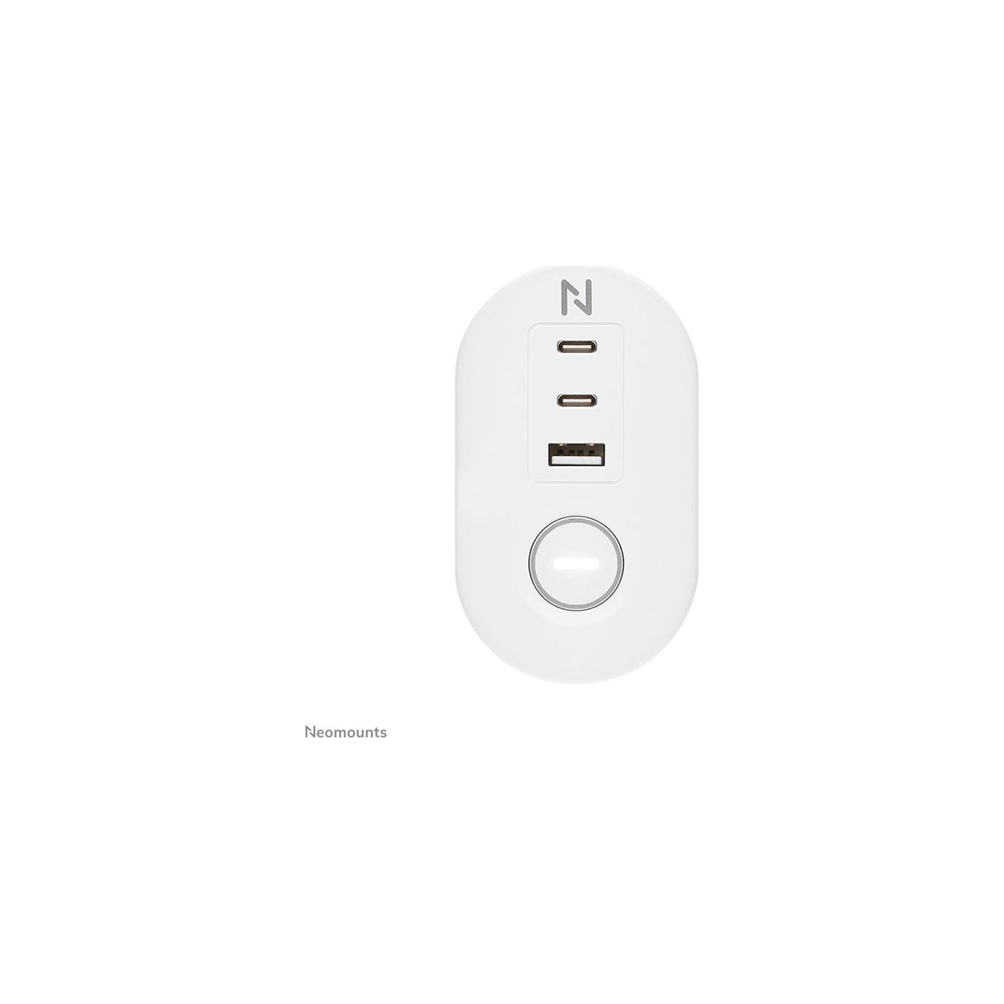 Neomounts | Desk socket with clamp and USB-C and USB-A ports - Quick charge | DS22-840WH6 | White