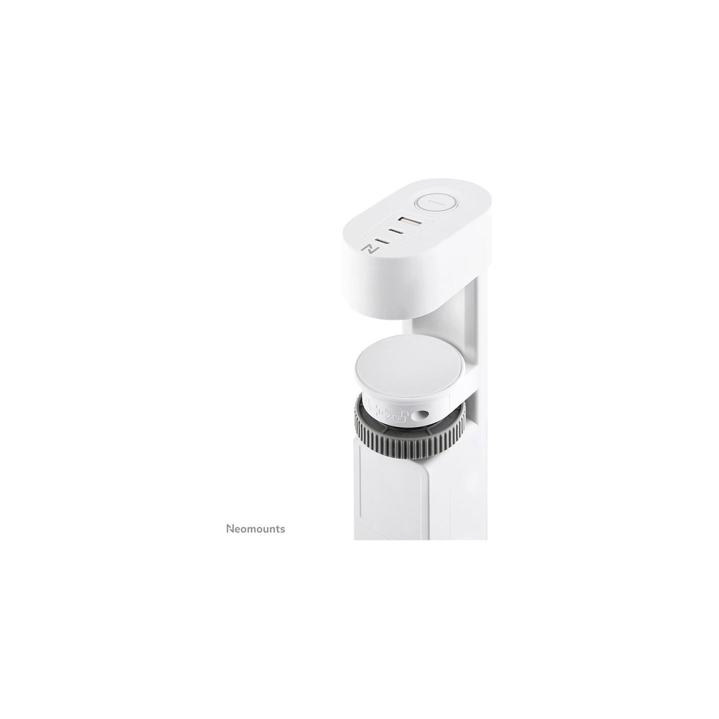 Neomounts | Desk socket with clamp and USB-C and USB-A ports - Quick charge | DS22-840WH6 | White
