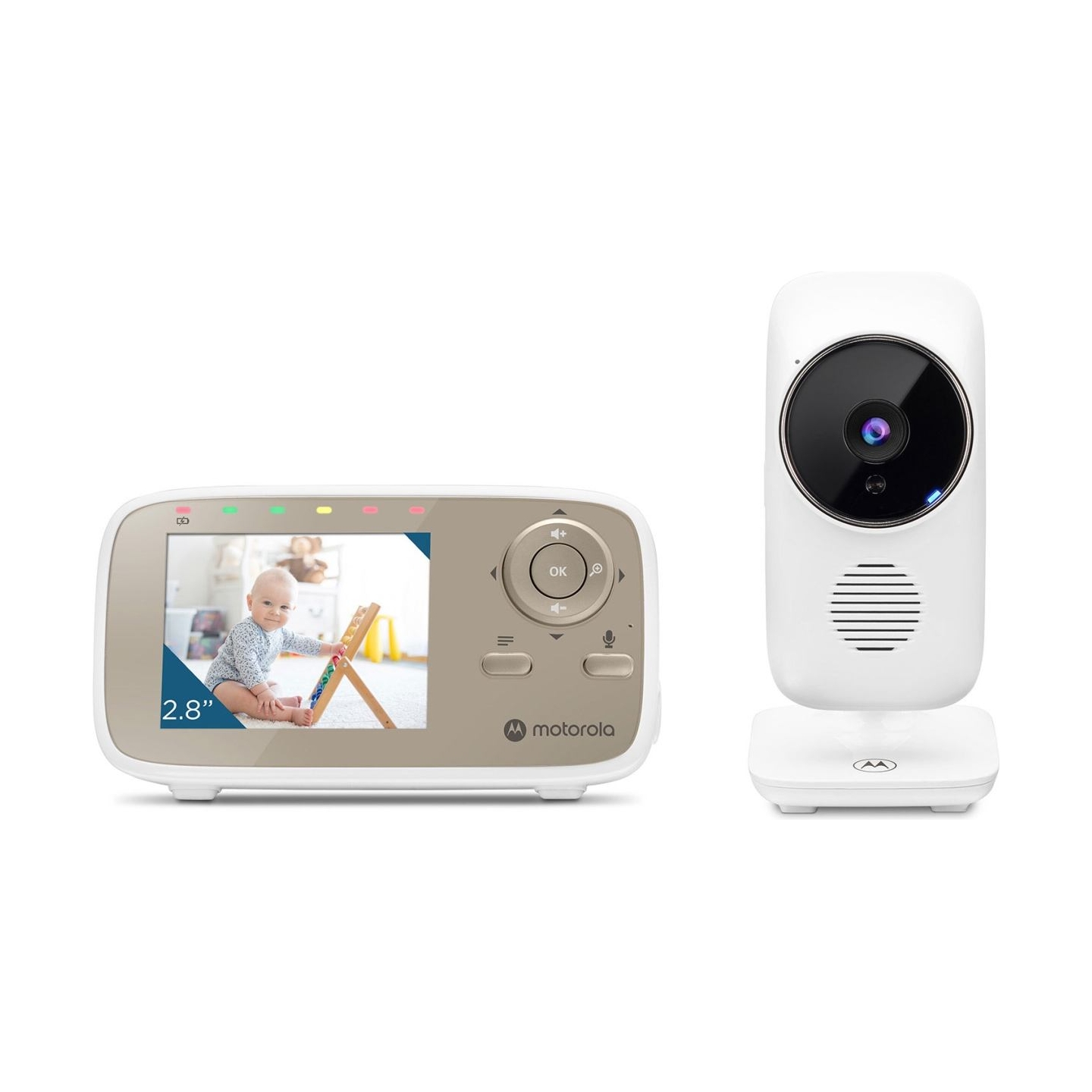 Motorola | Video Baby Monitor | VM483 2.8" | White/Gold