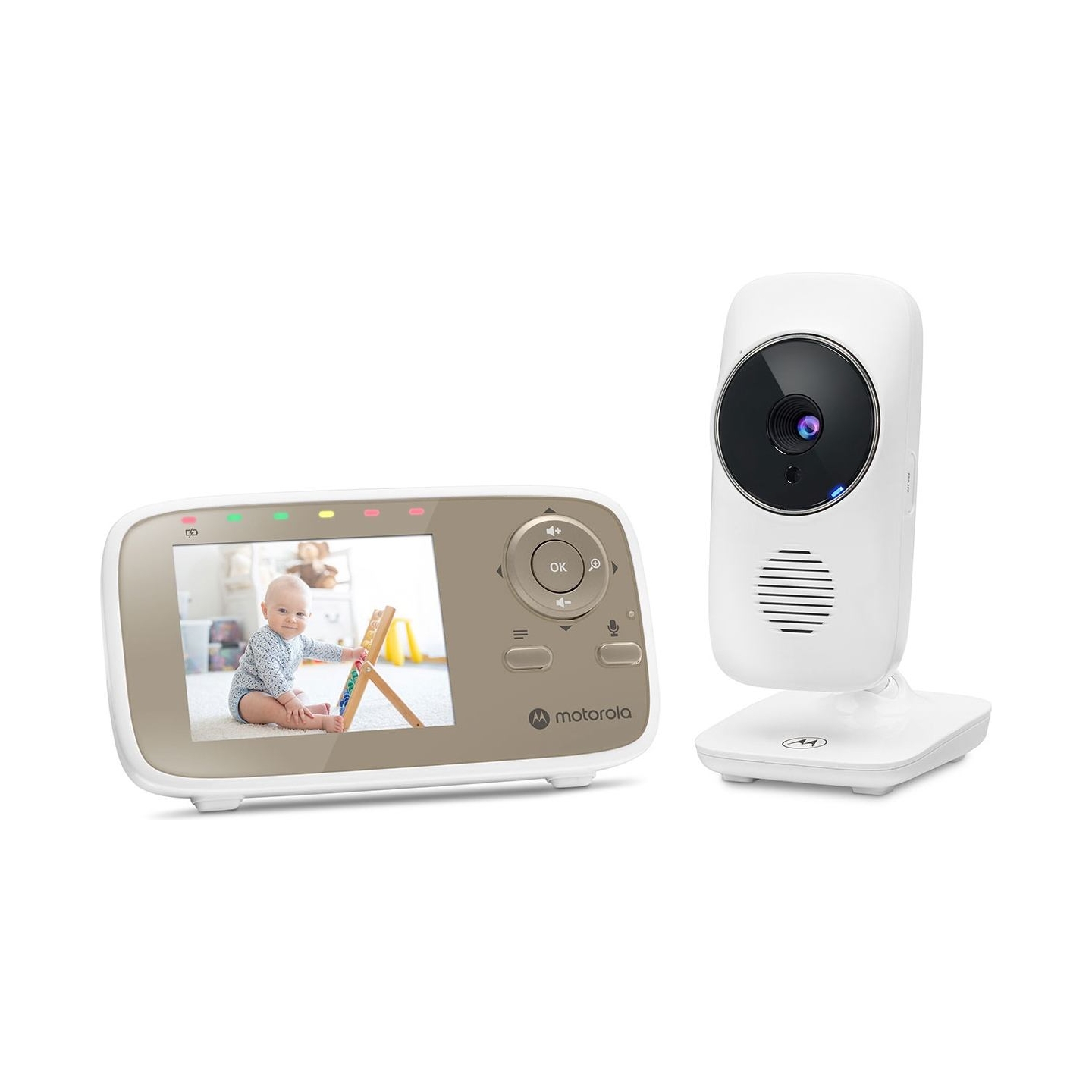 Motorola | Video Baby Monitor | VM483 2.8" | White/Gold