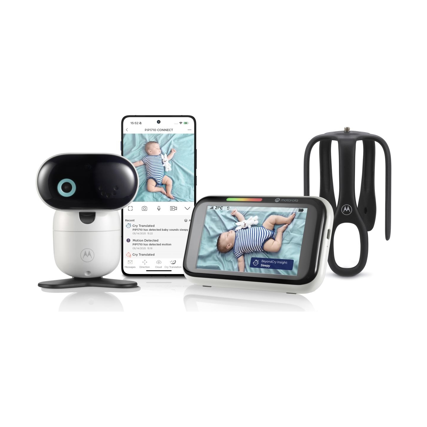Motorola 5" Monitor With AI and Stargrip | PIP1710 Connect