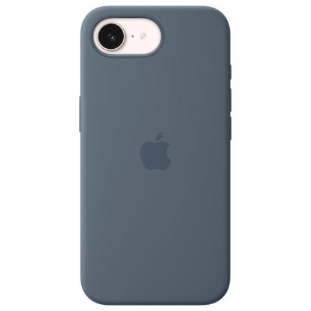 Apple iPhone 17e Silicone Case with MagSafe – Anchor Blue | Apple