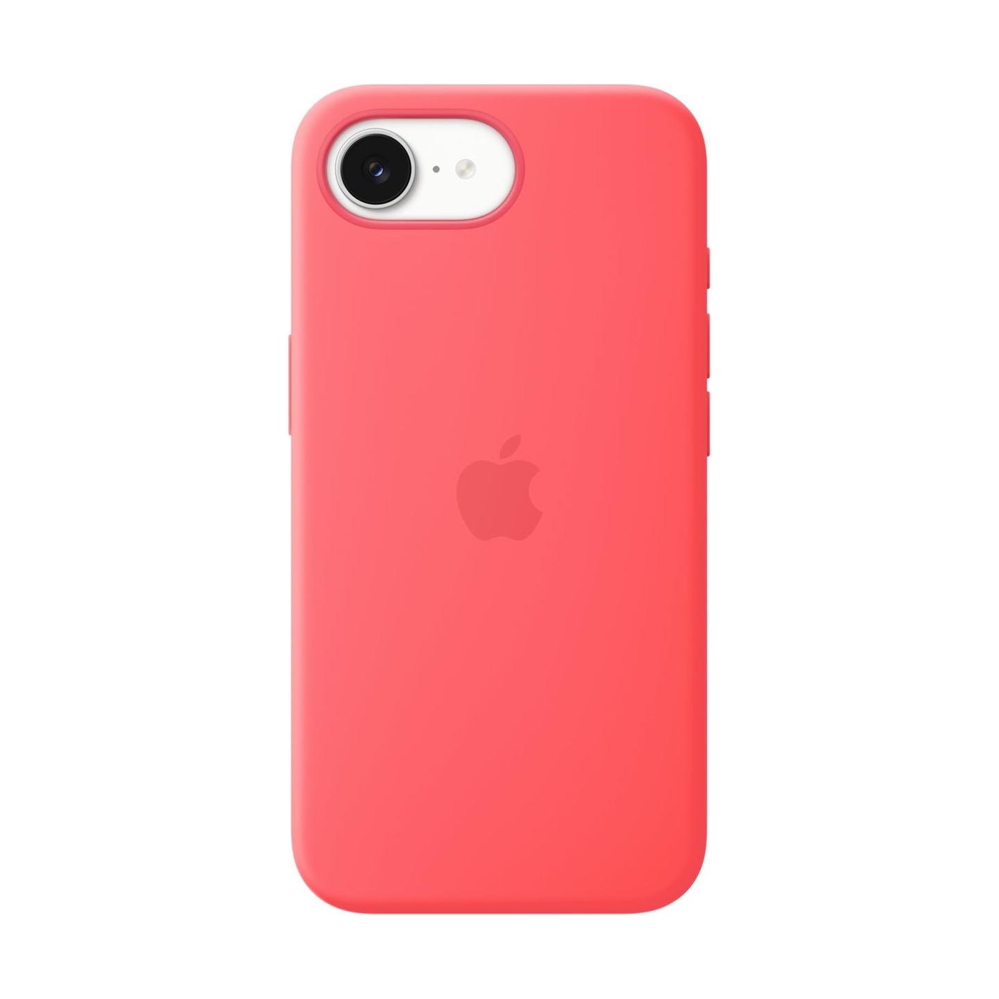 Apple iPhone 17e Silicone Case with MagSafe – Bright Guava | Apple