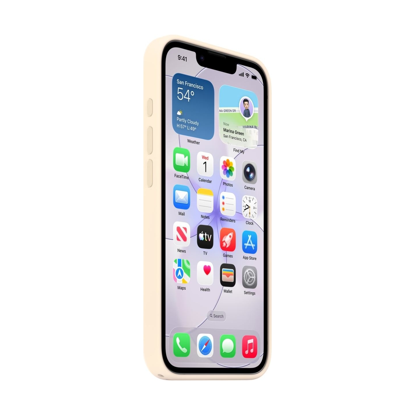 Apple iPhone 17e Silicone Case with MagSafe – Vanilla | Apple