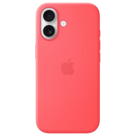 Apple iPhone 17 Silicone Case with MagSafe – Bright Guava | Apple
