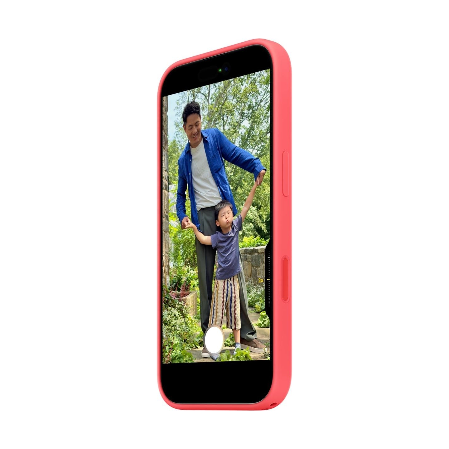 Apple iPhone 17 Silicone Case with MagSafe – Bright Guava | Apple