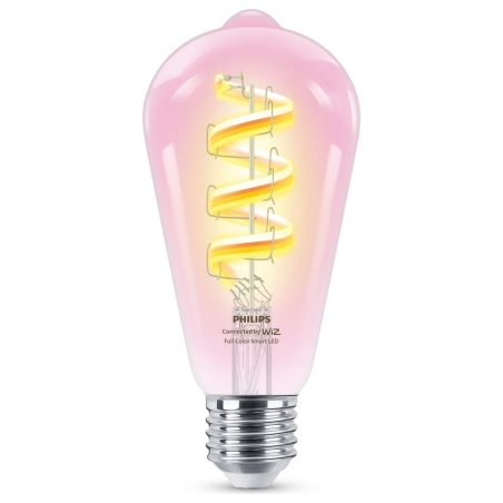 Philips Smart Philips Smart WiFi Filament Clear ST64 RGB | E27 | 6.3 W | Full colour