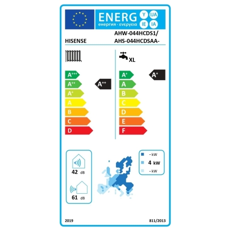 Hisense | AHS-044HCDSAA-23 | Hi-Therma Integra 4.4 kw Heat pump Indoor unit