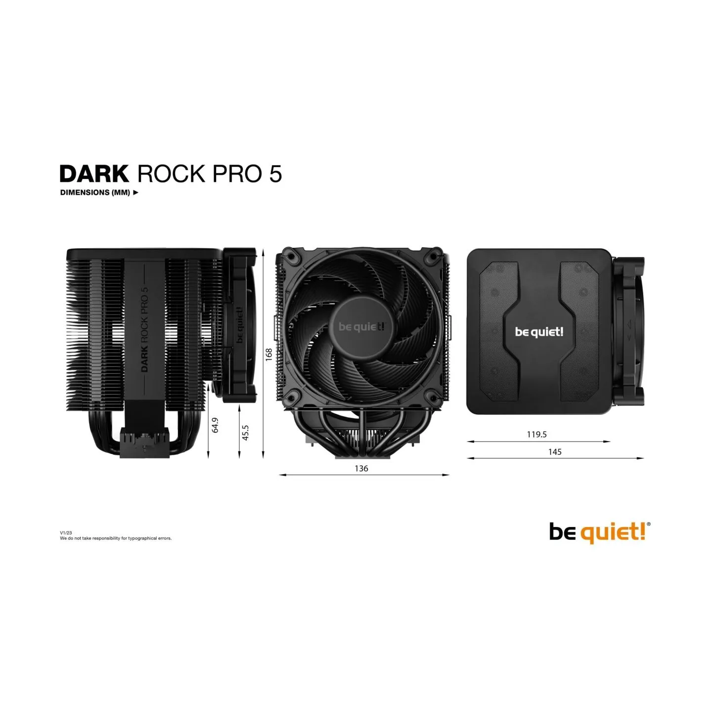 Be Quiet Cooler CPU Dark Rock 5 PRO BK036