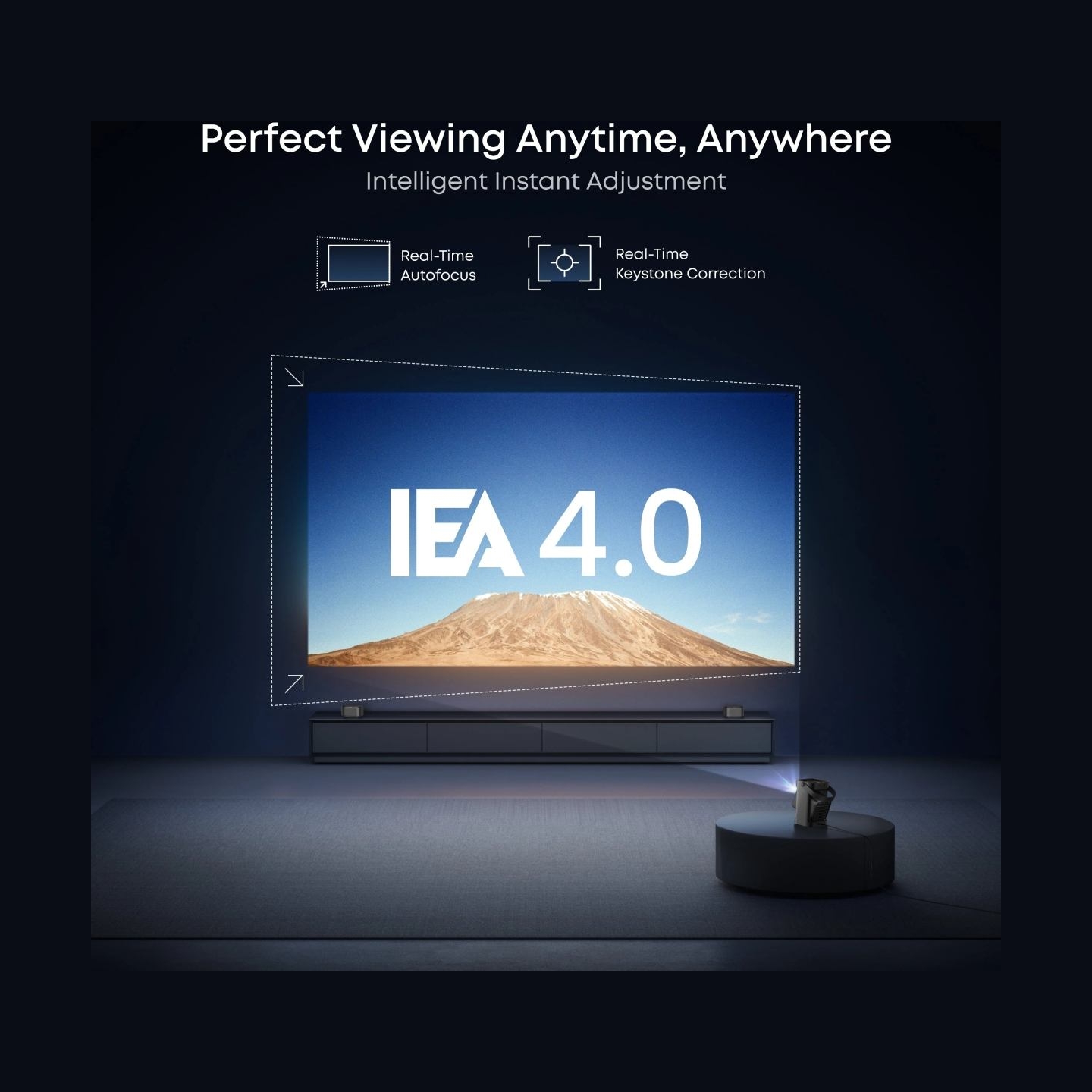 Anker Nebula Nebula P1 Portable Projector with Detachable Speakers | Full HD (1920x1080) | 650 ANSI lumens | Grey