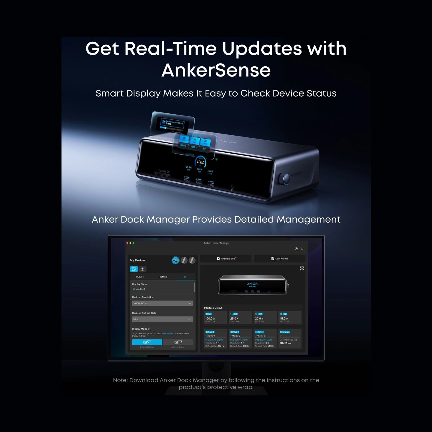 Anker Prime Docking Station (14-in-1, Triple Display, DisplayLink) | A83B33A1
