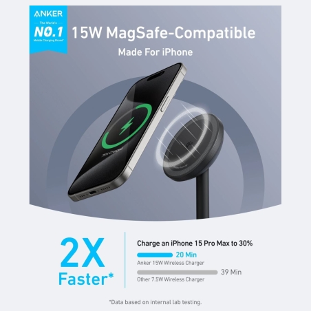 Anker MagGo Wireless Qi2 15W Charger | A25X1H11