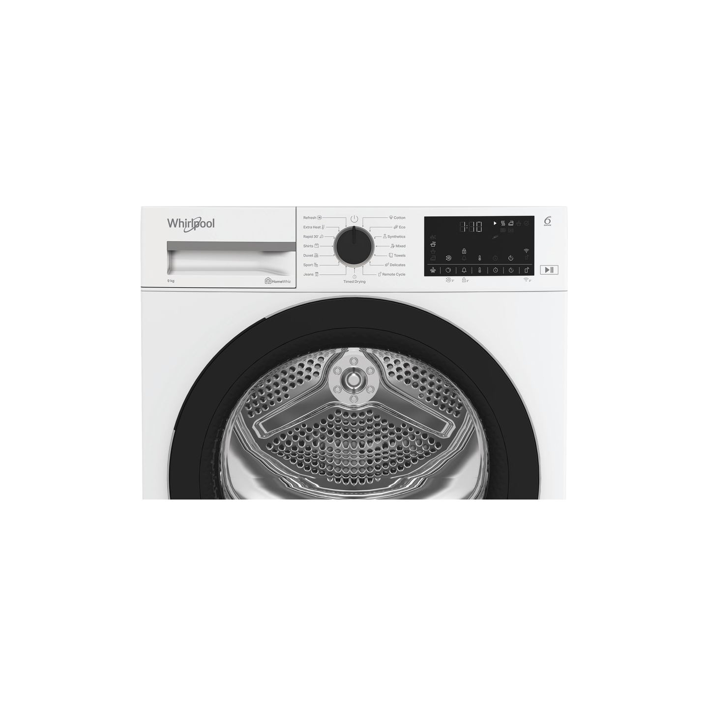 Whirlpool Dryer Machine | WP D9 WBS EE | Energy efficiency class D | Front loading | 9 kg | Heat pump | Digital | Depth 61 cm | 