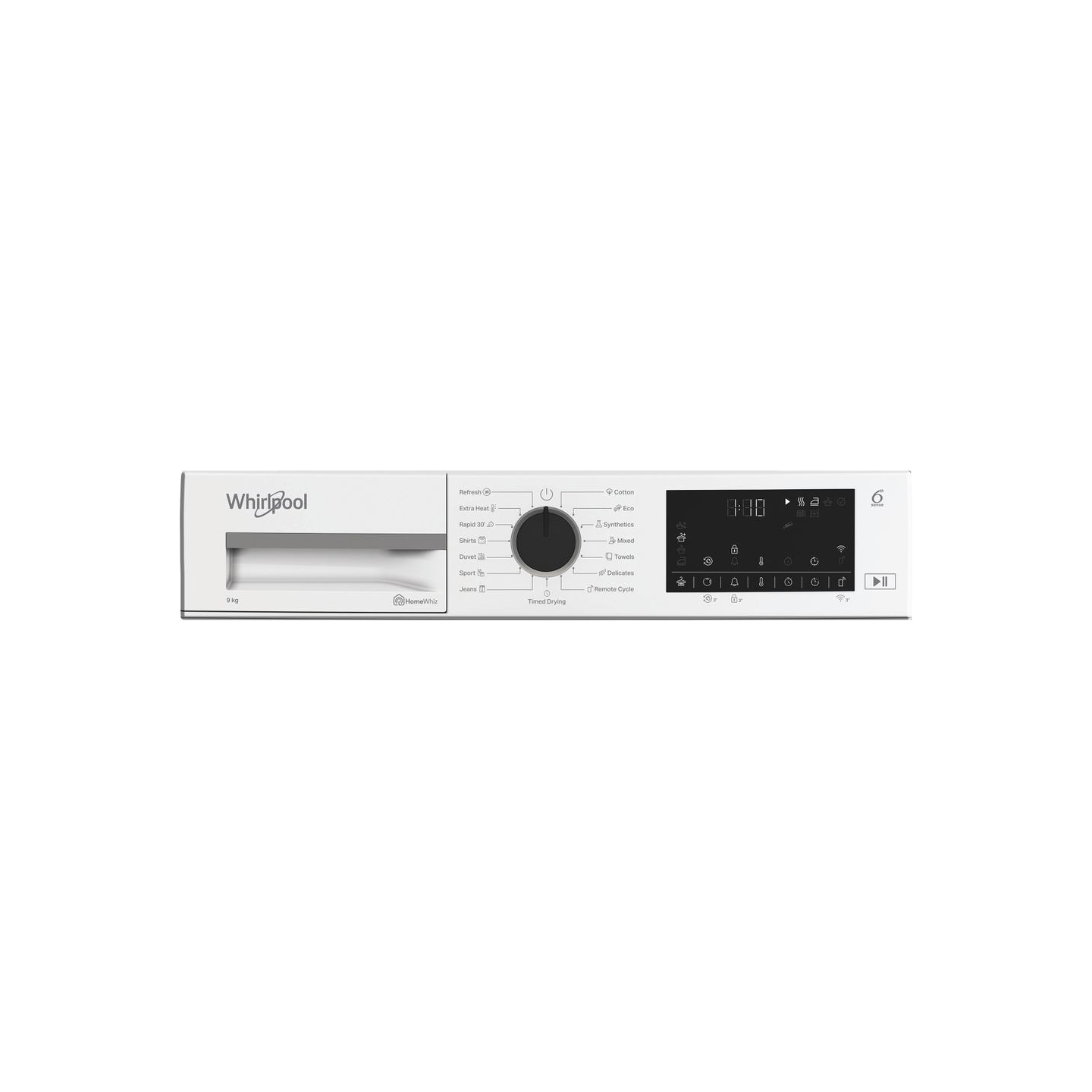 Whirlpool Dryer Machine | WP D9 WBS EE | Energy efficiency class D | Front loading | 9 kg | Heat pump | Digital | Depth 61 cm | 