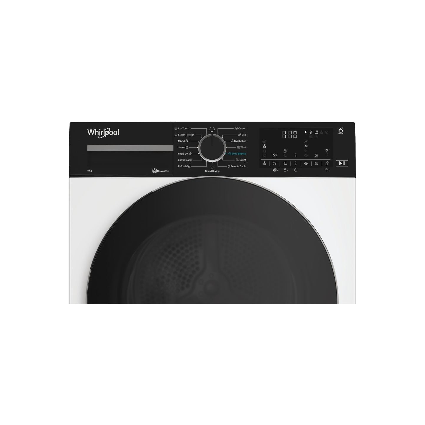 Whirlpool Dryer Machine | WP C8 WBS EE | Energy efficiency class C | Front loading | 8 kg | Digital | Depth 61 cm | Steam functi