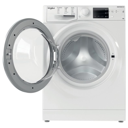 Whirlpool Washing machine | WRBSB 6249 W EU | Energy efficiency class C | Front loading | Washing capacity 6 kg | 1200 RPM | Dep