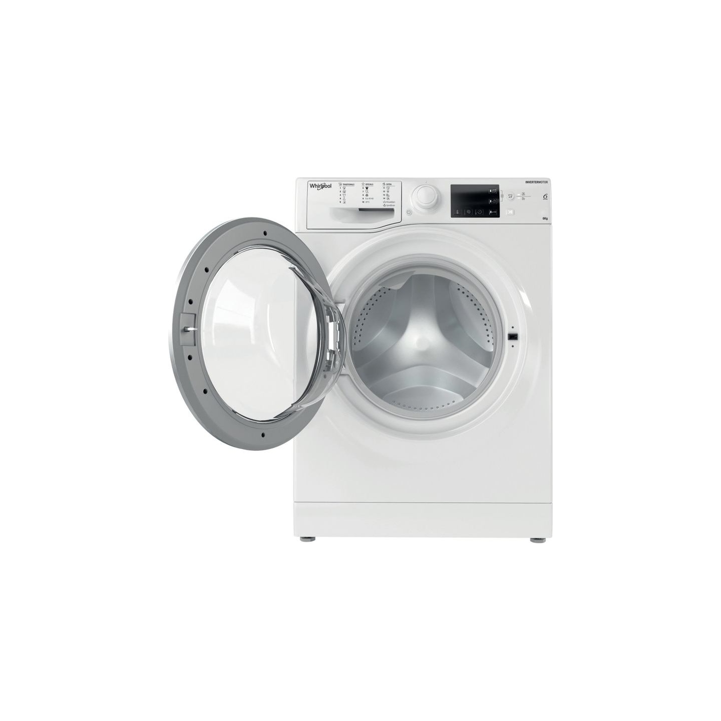 Whirlpool Washing machine | WRBSB 6249 W EU | Energy efficiency class C | Front loading | Washing capacity 6 kg | 1200 RPM | Dep