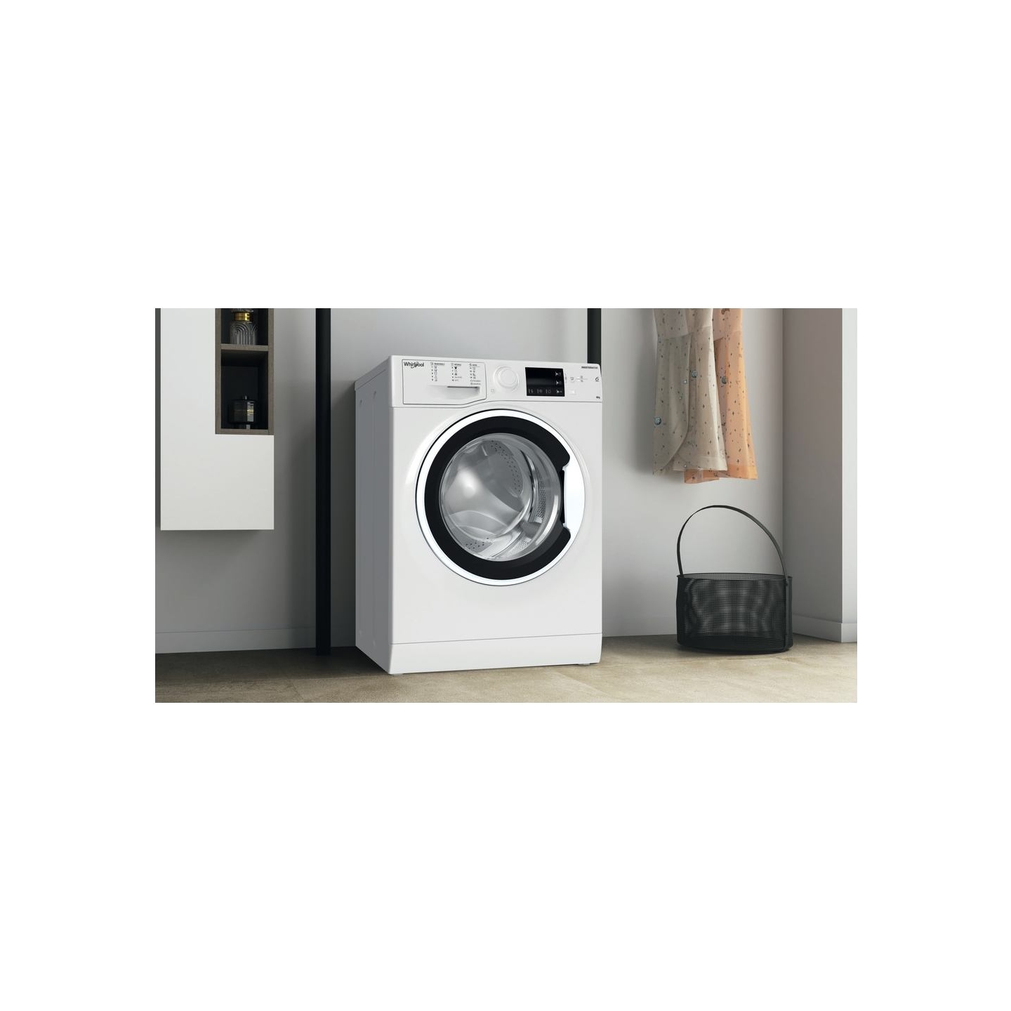 Whirlpool Washing machine | WRBSB 6249 W EU | Energy efficiency class C | Front loading | Washing capacity 6 kg | 1200 RPM | Dep