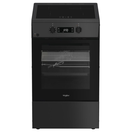 Whirlpool Cooker | W5I8LCSTA | Hob type Induction | Oven type Electric | Anthracite | Width 50 cm | Depth 60 cm | 60 L
