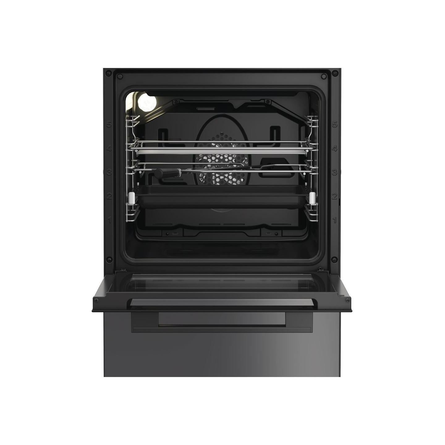 Whirlpool Cooker | W5I8LCSTA | Hob type Induction | Oven type Electric | Anthracite | Width 50 cm | Depth 60 cm | 60 L