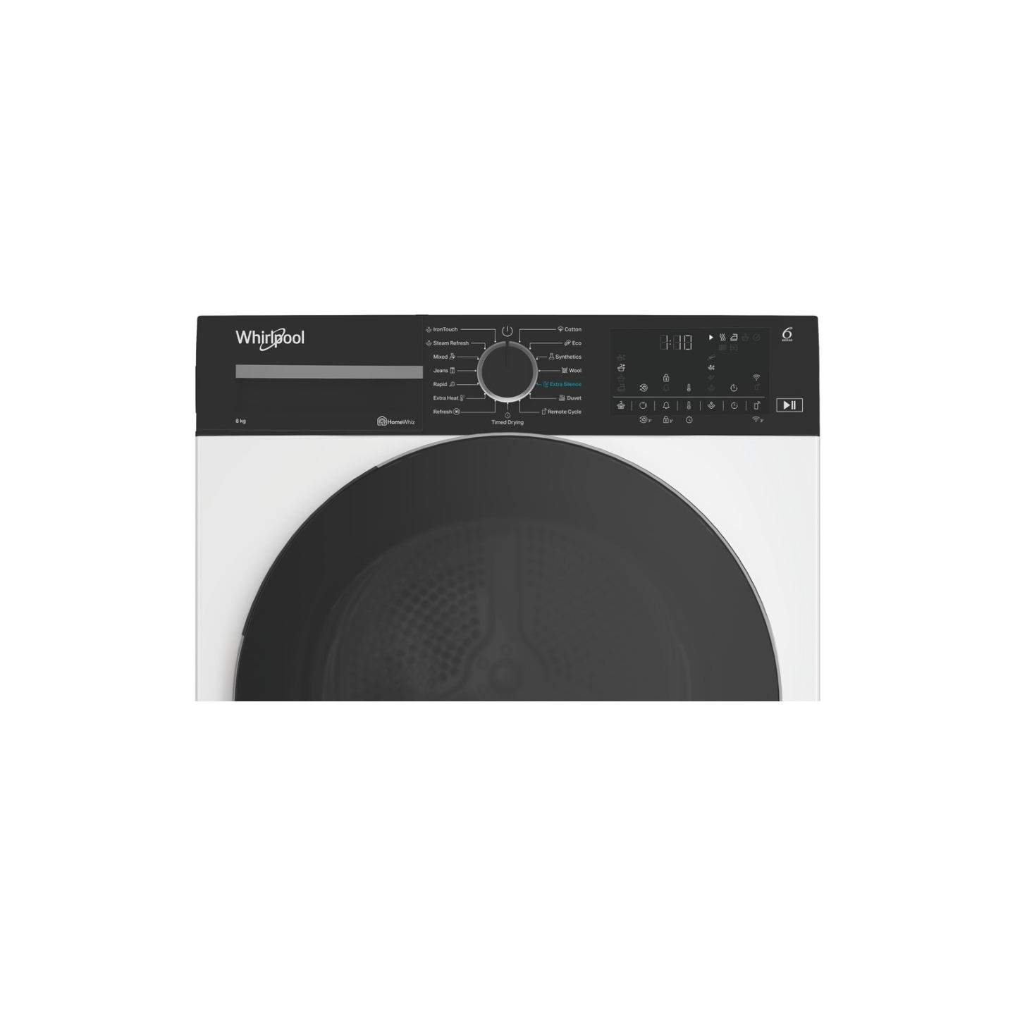 Whirlpool Dryer Machine | WP B8X WBS EE | Energy efficiency class B | Front loading | 8 kg | Digital | Depth 67.4 cm | White | S