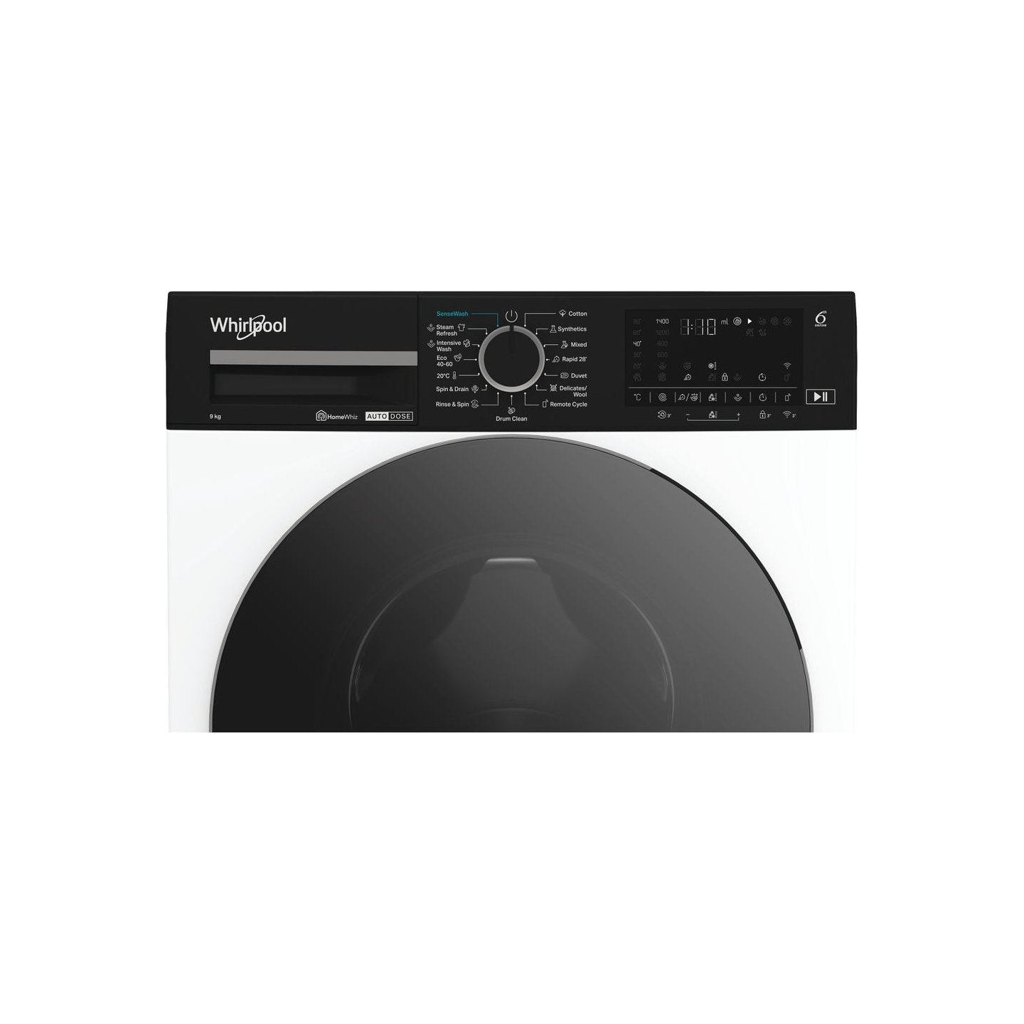Whirlpool Washing Machine | WPM 97W ADS EE | Front loading | Energy efficiency class A | Washing capacity 9 kg | 1400 RPM | Dept