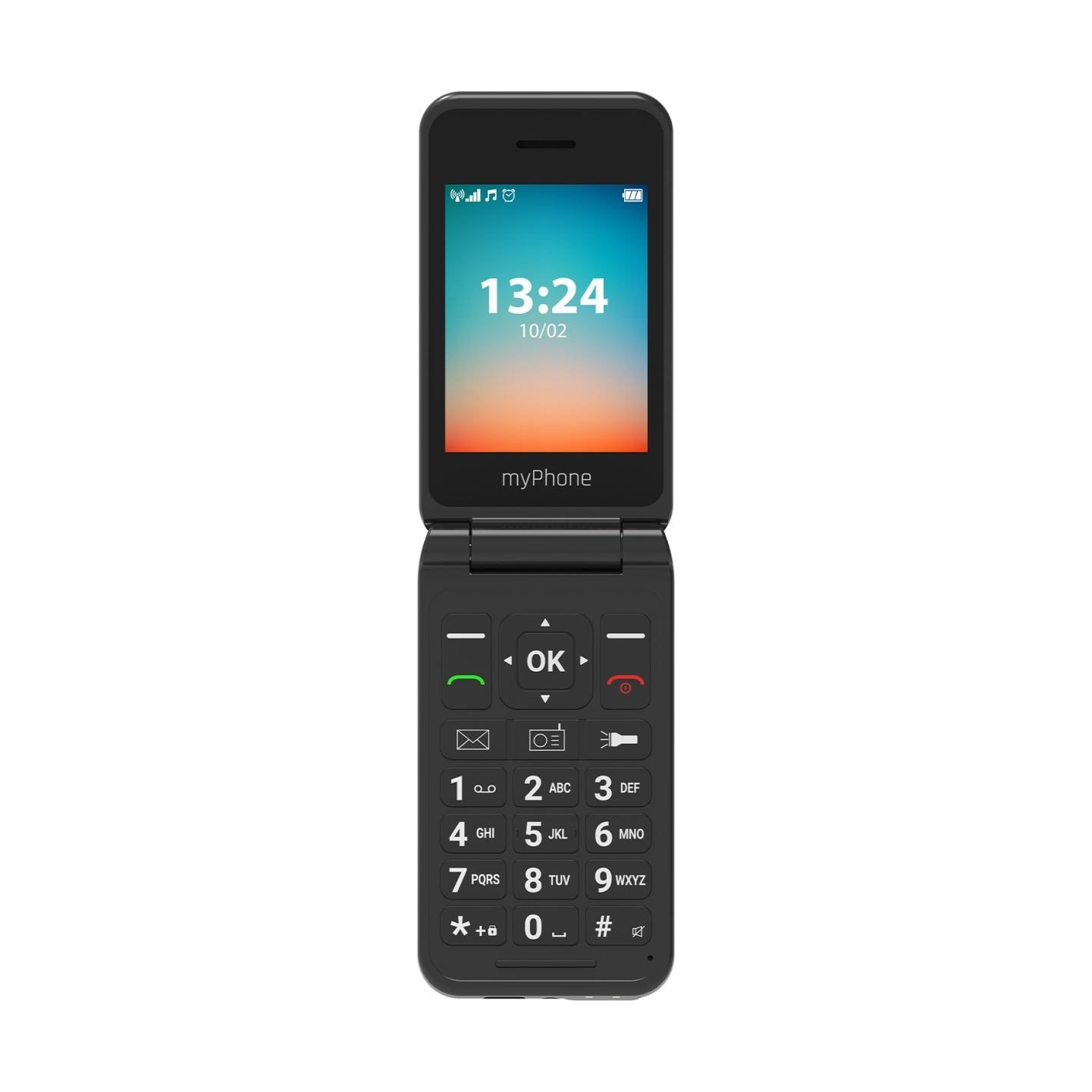 Myphone Flip | LTE | Navy Blue | 2.8 " | TFT | 48 MB | 128 MB | 3G | Bluetooth | 2.1 | USB version Type-C | Built-in camera | Ma