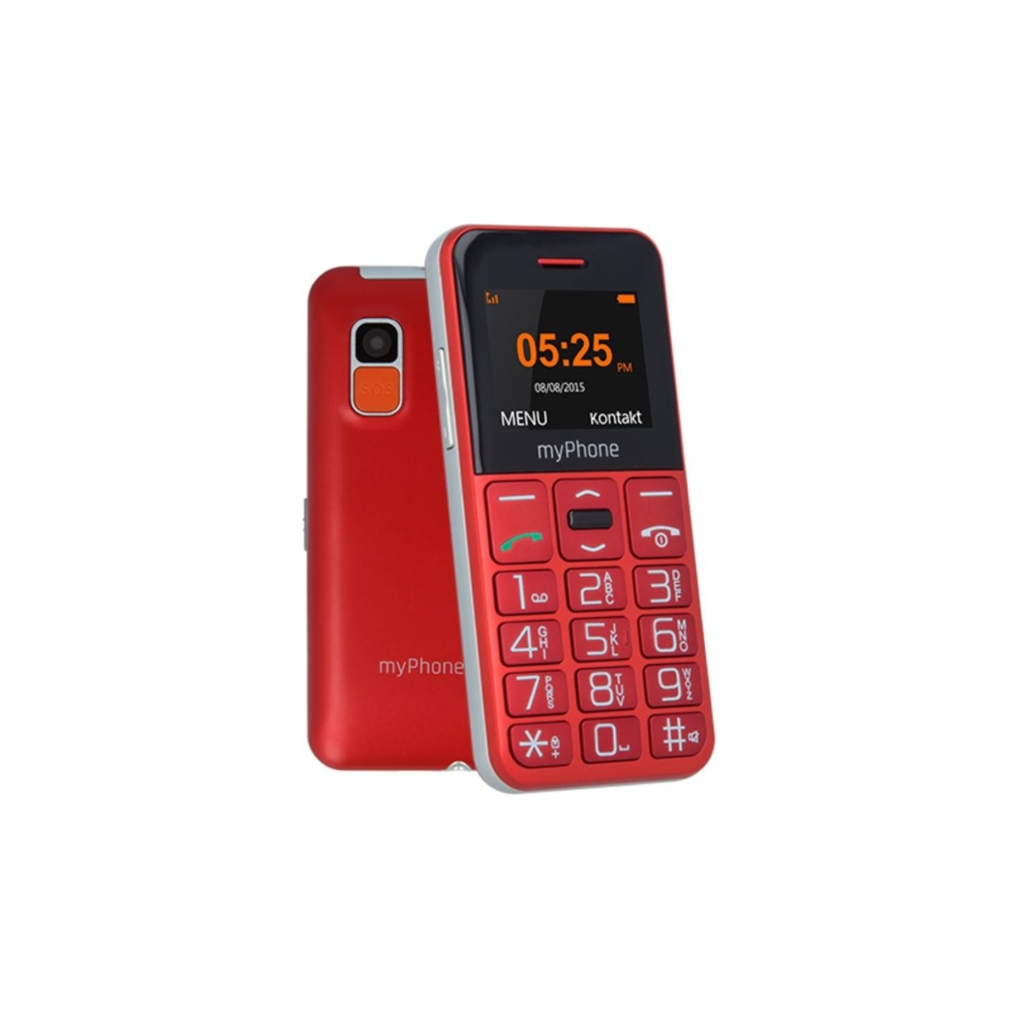 Myphone | Halo Easy | Red | 1.77 " | TFT | 24 MB | 32 MB | Single SIM | Bluetooth | Main camera resolution 0.3 MP | 1000 mAh