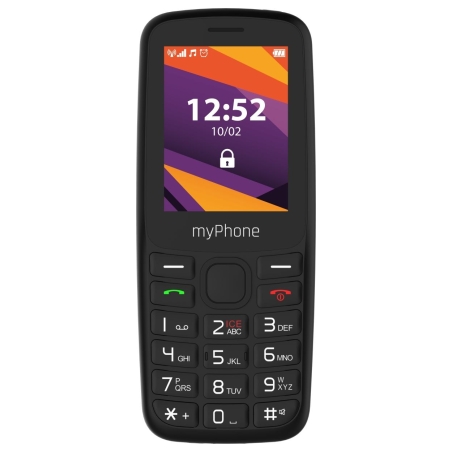 Myphone 6410 LTE | Black | 2.4 " | TFT | 64 MB | 128 MB | Dual SIM | Nano SIM | USB version Type-C | Built-in camera | Main came