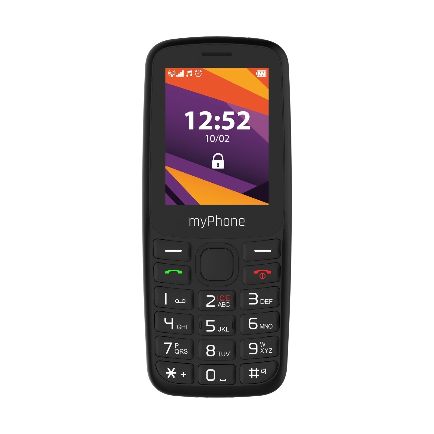 Myphone 6410 LTE | Black | 2.4 " | TFT | 64 MB | 128 MB | Dual SIM | Nano SIM | USB version Type-C | Built-in camera | Main came