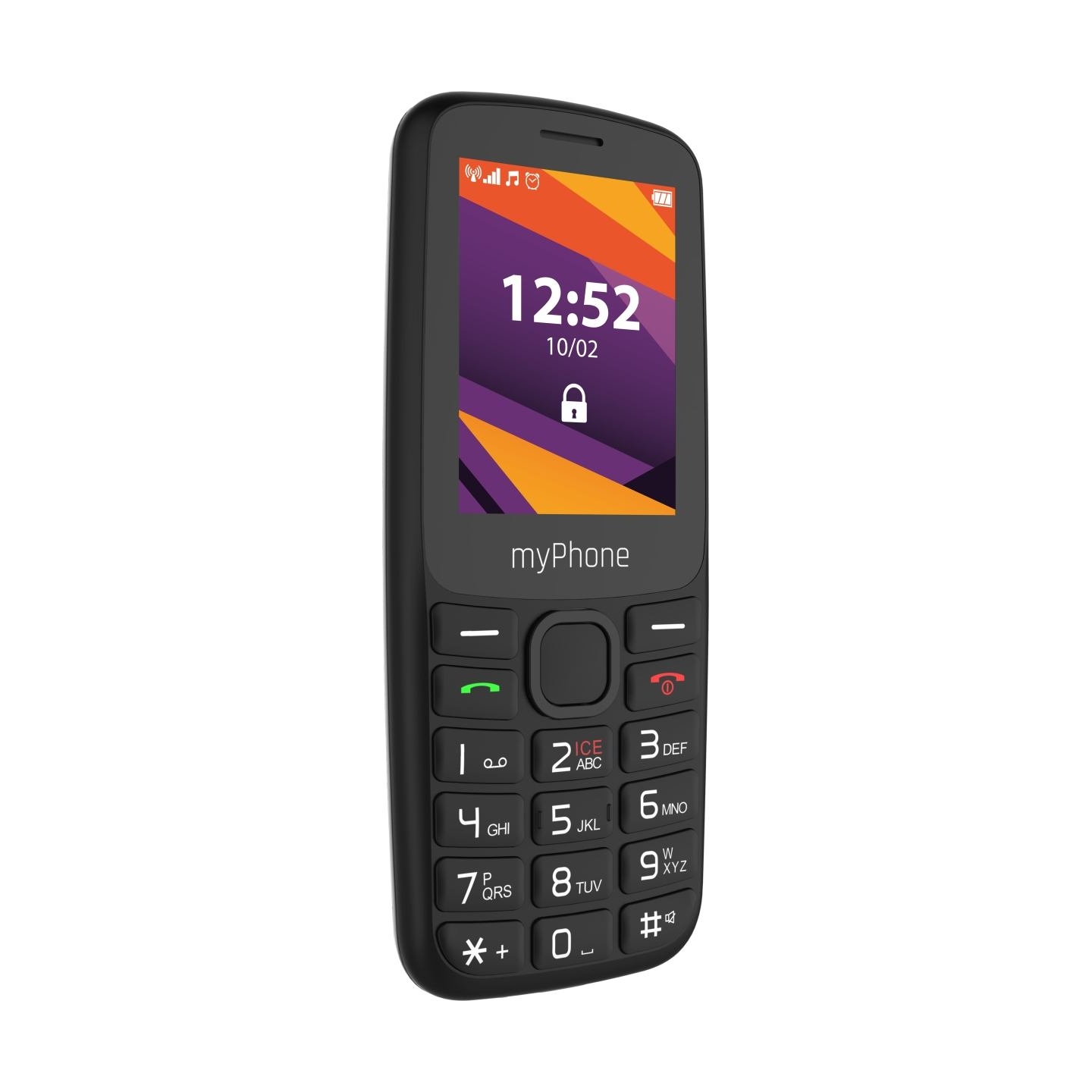 Myphone 6410 LTE | Black | 2.4 " | TFT | 64 MB | 128 MB | Dual SIM | Nano SIM | USB version Type-C | Built-in camera | Main came